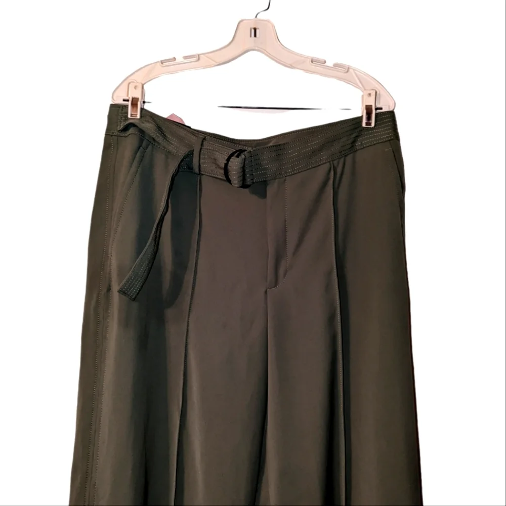 NWT Banana Republic High Rise Belted Wide Leg Trouser Pants 14 Long - Picture 12 of 13